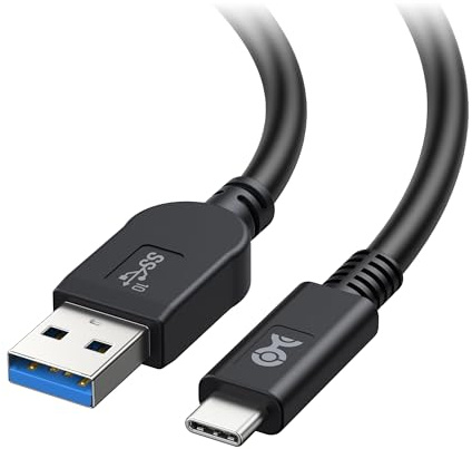 Cable Matters [USB-IF Certified] 10Gbps Gen 2 USBA to USB C Cable - 3.3 ft, USBC to USBA Cable, Black, Compatible with iPhone 16/15 Pro Max/Plus