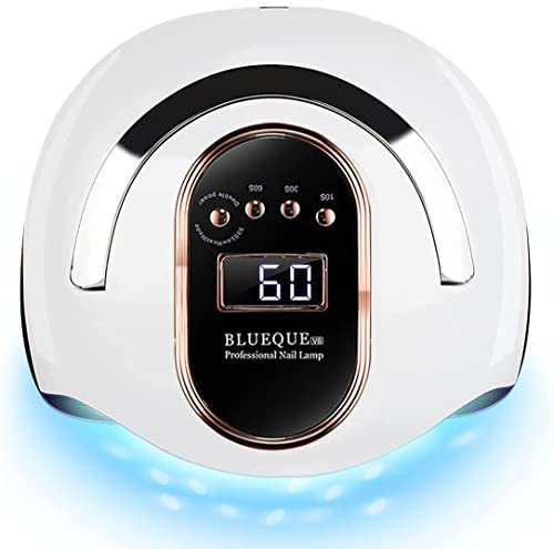 Zalati - Lampada per unghie LED UV da 120 W, con 4 timer, manico portatile, asciugatore rapido per strumento di cura per nail art - 120 W