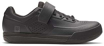 Fox Racing Union MTB Schuhe - Geformte Kappe, Power Strap, Ultratac-Sohle für optimalen Grip, 2-Loch-Cleat-System, Komfort & Schutz für Trails, Schwarz, Größe: 41.5