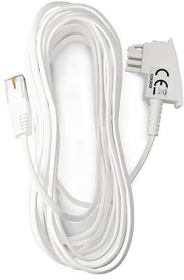 COXBOX 15 m DSL Flach-Kabel Fritzbox, Speedport, Easybox - TAE Flachkabel RJ45 weiß - VDSL ADSL WLAN Router-Kabel mit Twisted Pair für eine zuverlässige Verbindung