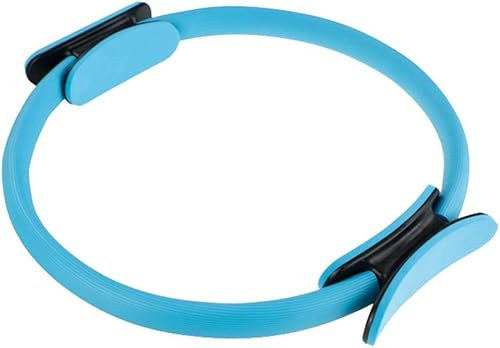 Anneau de Pilates, Cercle de Fitness Magique Anneau de Résistance pour Entraînement, Yoga Cercle à Double Poignée pour Minceur et Musculation (Bleu)