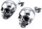 Punk Skull Earrings, Vintage Zinc Alloy Stud Earrings for Men & Women, Gothic Silver Ear Piercing Jewelry for Halloween, Cosplay & Parties (1)