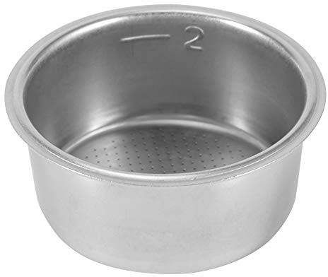 Haosie 51mm Bottomless Portafilter, Stainless Steel 2 Cups 51mm Portafilter Basket, High Pressure Coffee Machine Accessories for Making Coffees