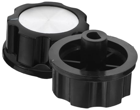 IWOWHERO 2 Botones de Control de Repuesto para Freidora de Aire y Horno, Plástico Negro, Uso Sencillo para Cocina y Estufa de Gas
