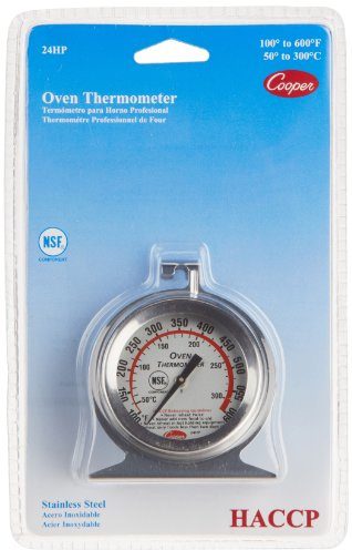Cooper-Atkins 24HP-01-1 Stainless Steel Bi-Metal Oven Thermometer, 100 to 600 Degrees F Temperature Range