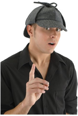 Sherlock Holmes Costume Hat Adult One Size