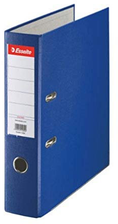 Esselte DIN A4 Ordner, Blau, 75 mm Rückenbreite, Kunststoff, 11255