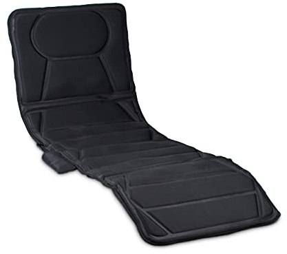 Relaxdays 10012994 Tappetino per massaggio elettrico, Nero, 170 x 60 x 3 cm