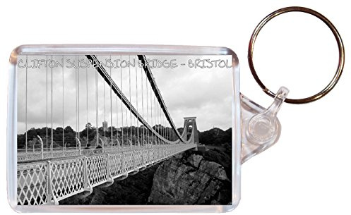 Clifton Suspension Bridge - Bristol - Double Sided Large Keyring Name Tag Key Ring Chain Fob Novelty Gift/Present