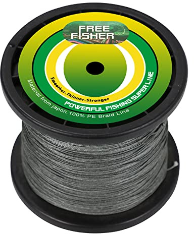 YFPICO Ligne de pêche Dyneema Tressée Haute Performance - 300 m - 8 brins en 100% polyéthylène Super Fort Tresse Fil de Peche 0.55mm-0.8mm 100lb-200lb