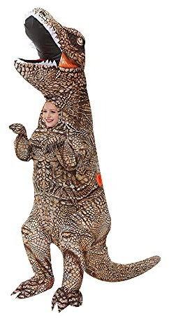 KOOY Inflatable Costume,Halloween T REX Dinosaur For Kids,Full Body Blow Up Costumes