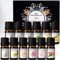 Aceites Esenciales Kit de Aceites Puros al 100% - Set de Regalo de 12 Aceites de Aromaterapia - 12 Paquetes, 10ML (Eucalipto, Lavanda, Hierba de Limón, Naranja, Menta, Árbol de Té)