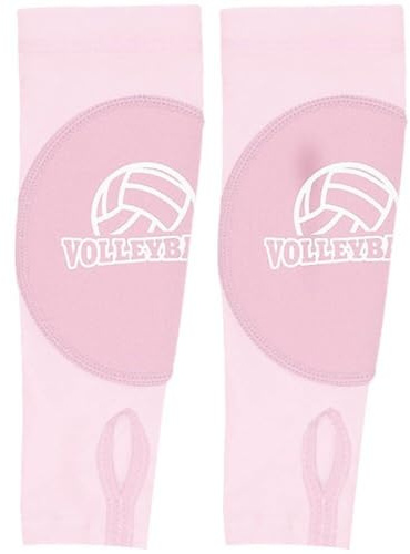 Stakee 1 Par De Protectores De Brazo De Voleibol, Mangas Deportivas para Antebrazo, Soporte para Muñeca con Almohadilla Protectora Y Accesorios De Protección para Antebrazo con Orificio para Pulgar