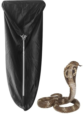 Schlangenzange, Schlangengriffwerkzeug, einziehbare Schlangenzange mit Tasche - Robuster Schlangenhaken, effizientes Handlingswerkzeug für den Außenbereich, lange Reichweite