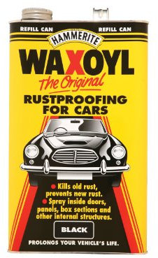 Hammerite HAM6710105 5L Waxoyl Black Refill Can