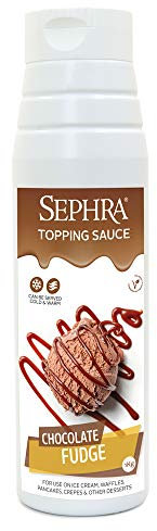 Sephra Chocolate Fudge Sauce- 1kg Chocolate Dessert Topping Sauce- Convenient Squeezy Bottle- Halal, Vegan Chocolate Sauce for Ice Cream, Coffee, Waffles, Pancakes, Milkshakes, Cakes, Dipping & More