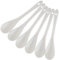 Porcelain Egg Spoons for Soft-Boiled Eggs Coffee Tea Desserts - Ceramic Spoon Set of 6
