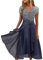 Keepink Wedding Guest Dresses for Women UK Short Sleeve Wrap Dress Chiffon Empire Waist A Line Dress Bridesmaid Dresses Occasion Evening Dress Plus Size Summer Dresses 8-22 UK Sale