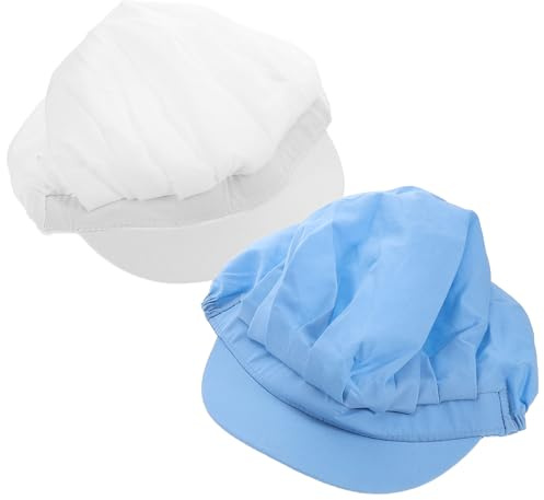 GALPADA 2 Piezas Gorros De Chef Profesionales para Mujer Gorros De Cocina Transpirables para Restaurantes para Cocinero