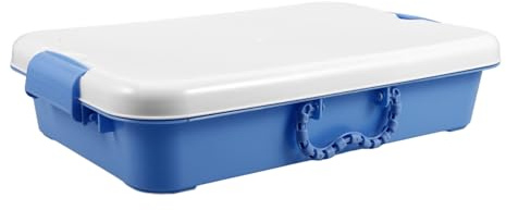 JUMPLAWN Sandkasten für Sandspielzeug geeignet für Drinnen und Draußen tragbare Aufbewahrungsbox kindgerechtes Design aus Kunststoff mit Deckel und Großem Innenraum