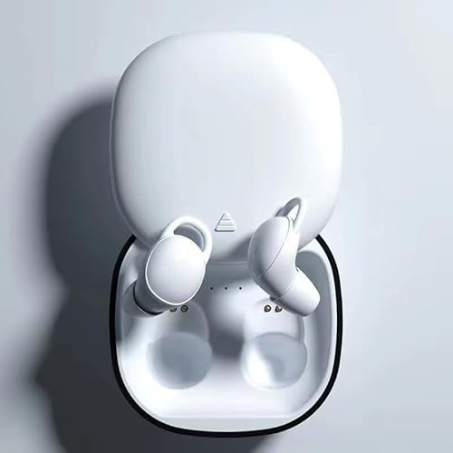 Auriculares inalámbricos con cancelación de ruido, auriculares intrauditivos 5.3 para llamadas nítidas y audio inmersivo, ajuste seguro ligero (blanco)