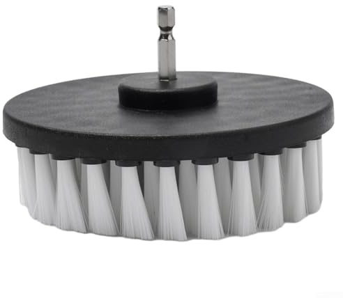 Spazzola per trapano elettrico con setole morbide da 12,7 cm, per moquette, pelle, tappezzeria, mobili, vetro, piastrelle di pulizia