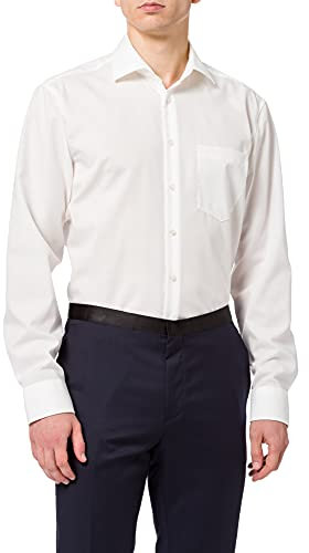 Seidensticker Herren Business-Hemd - Regular Fit - Bügelfrei - Kent-Kragen - Langarm - 100% Baumwolle