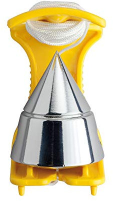 Leborgne, Cable de plomo Leborgne, Metsäpro, marco con carrete, línea de plomada de arquitecto, plomo cromado 440g, nailon 4m, marco de polímero perforado, sistema de bobinado de alambre