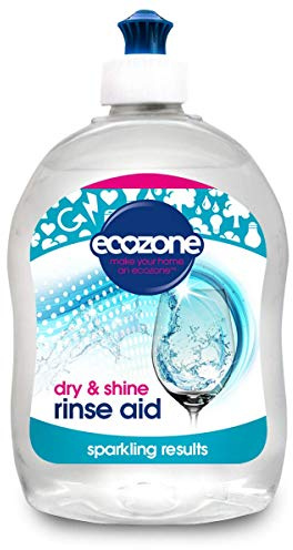 Ecozone Dishwasher Rinse Aid, 500ml, Active Quick Dry Action, Sparkling Results