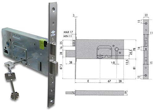 Cisa 5735290 57352-90 - Cerradura SCROCCO