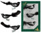 Krebs Glas Lauscha - Weihnachtsdekoration/Christbaumschmuck aus Glas - Vögel auf Clip - Farbe: schwarz - 3 Stück - Größe: ca. 11 cm