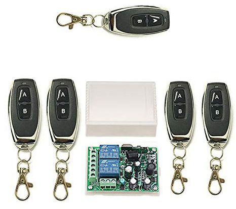 Smart Home AC 220V Código de aprendizaje Interruptor de control remoto inalámbrico Relé Receptor Transmisor Sistema de interruptor remoto universal Transmisor Controles remotos