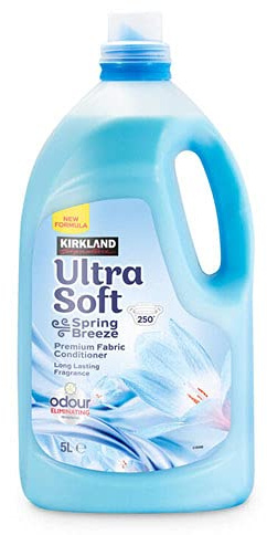 Kirkland Signature Ultra Soft Spring Breeze Fabric Conditioner, 5 Litres (250 Wash)