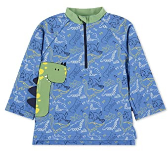 Sterntaler Långärmad dino-simtröja för pojkar, blå, normal, blå, 92 cm