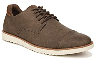 Dr. Scholl's Mens Sync Cap Toe Lace Up Oxford Brown Smooth 11 M