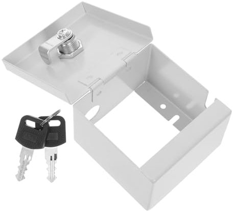 Artibetter Abschließbare Kabelschutzbox Für Netzwerkkabel Und Steckdosen Wetterfeste Schutzbox Mit Schloss Einfache Montage Für Küche Bad Und Garage 3.54 X 3.54 X 2.24 Zoll