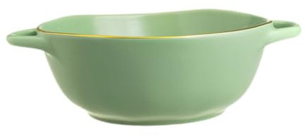 Cabilock Cuenco De Cerámica Doble Para Hornear y Ensaladas Plato Para Microondas y Horno Para Comidas y Celebraciones