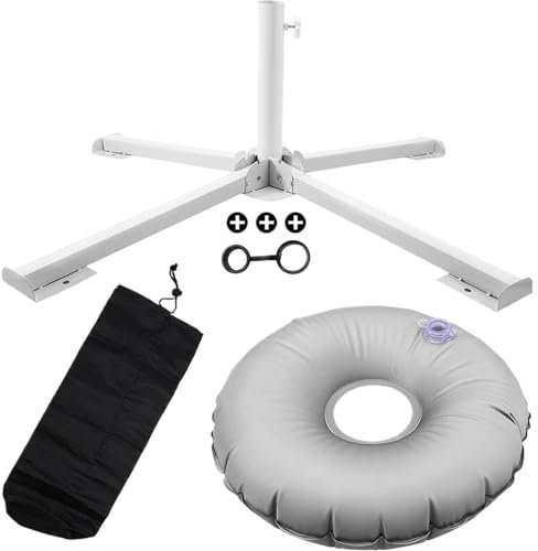 Support de Parasol de Plage - Base Portable Pour Piscine | Fixation Anti-Vent pour Brise-Soleil Piscine Camping Balcon Terrasse Jardin Pêche Extérieur