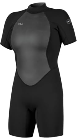 O'NEILL 2026 Donna Reactor-2 2mm Back Zip Shorty Muta 5043B - Black/Black