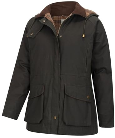 Hoggs of Fife Kelso Waterproof Ladies Wax Jacket MediumMedium Waterproof