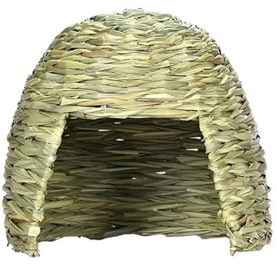 TABSIRAH Casa de césped para conejos – Cabaña plegable de césped natural