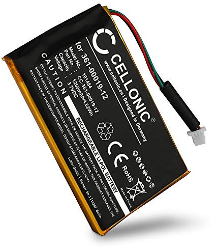 CELLONIC, Akku Navi kompatibel mit Garmin Edge 705, Edge 605, Nüvi 465 (1250mAh, 3.7V) Ersatzakku 361-00019-12