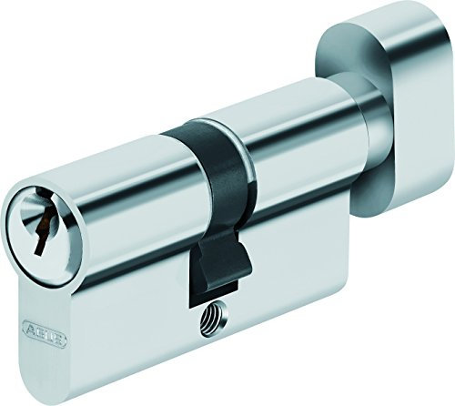 Abus KE5NZ40/K40 Cylindre à bouton Nickelé E5 40 x 40 mm