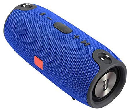 40W Altavoz Bluetooth Columna Portátil Reproductor De Música Sistema De Sonido Boom Box con Radio FM Aux TF Subwoofer (Color : Blue)