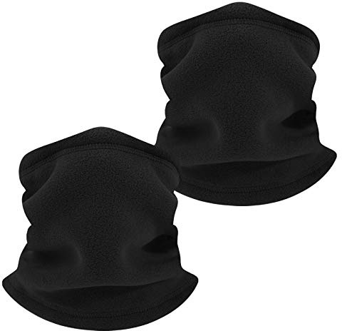 TAGVO Fleece Neck Warmer Halmskydd, vinter mjuk tjock fleecefoder elastisk halsduk, vindjacka skidor nackskydd balaclava för män och kvinnor - universal storlek