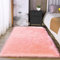 Latepis Kunstfellteppich, Schaffell, flauschig, waschbar, fusselig, für Jungmädchenzimmer, Wohnzimmer, Schlafzimmer, Wohnheim, Raumdekoration, rechteckig, 91 x 152 cm, Rosa