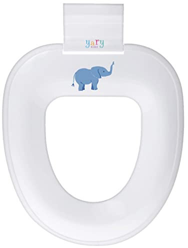 yary KIDZ Toilettensitz Kinder Toilettenaufsatz – WC Kindersitz Kloaufsatz passend für alle WC Brillen inkl. niedlichem Aufkleberset | Klodeckel Kindereinsatz in weiß