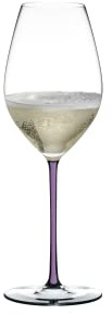 Riedel Flûte à champagne Fatto A Mano, verre à vin mousseux, verre en cristal, violet opalin