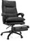 MyBuero 729439 Chefsessel Relax CL 200 Kunstleder, höhenverstellbarer Drehstuhl mit ausziehbarer Fußstütze, Schwarz