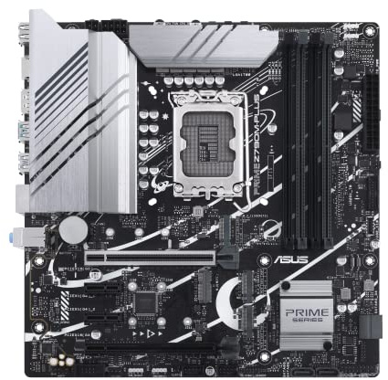 ASUS Prime Z790M-Plus LGA 1700(Intel 14th,12th&13th Gen) microATX motherboard (PCIe 5.0,3xM.2 slots,10+1 DrMOS,DDR5,1 Gb LAN, DP,USB 3.2 Gen2 Type-C,front USB3.2 Gen 1 TypeC, Thunderbolt(USB4)support)
